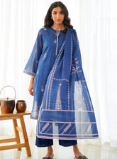 Monochrome By Sahar Printed Lawn 3 Piece Unstitched Suit S24M MC-V2-07